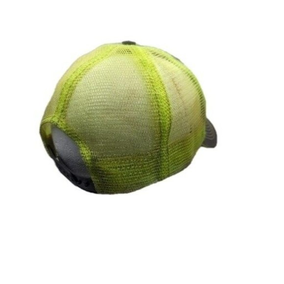 John Deere Adjustable Gray/ lime green Mesh Advertising Logo Hat Cap - Picture 9 of 10